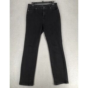 Members Mark Jeans Women Size 6 Straight Leg Mid Rise Black